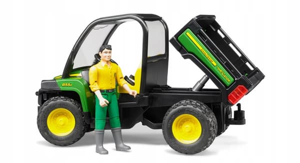 John Deere Gator XUV 855D med figur BRUDER 02490 Profi-serie 1:16