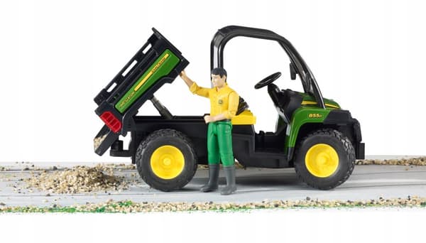 John Deere Gator XUV 855D med figur BRUDER 02490 Profi-serie 1:16