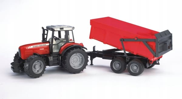 Massey Ferguson 7480 med anhænger BRUDER 02045 Profi-serie 1:16