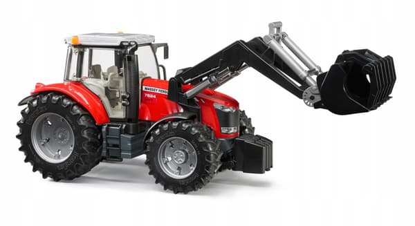 Massey-Ferguson med frontlastare BRUDER 03047 Profi-serien 1:16