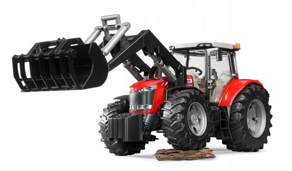 Massey-Ferguson med frontlastare BRUDER 03047 Profi-serien 1:16