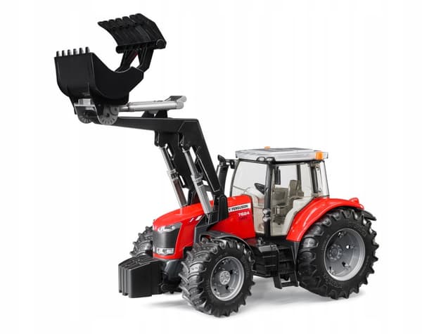 Massey-Ferguson med frontlastare BRUDER 03047 Profi-serien 1:16