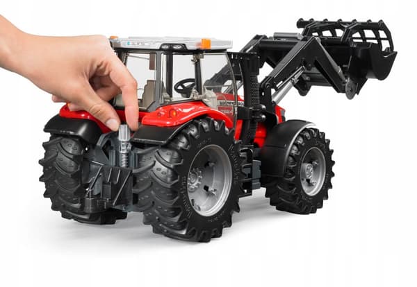 Massey-Ferguson med frontlastare BRUDER 03047 Profi-serien 1:16