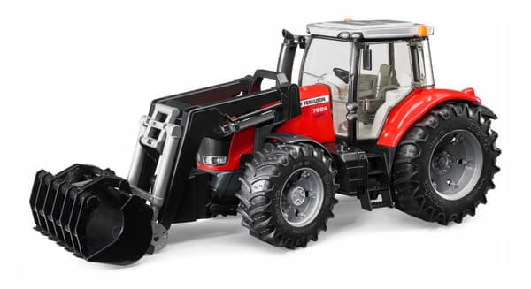 Massey-Ferguson med frontlastare BRUDER 03047 Profi-serien 1:16