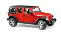 Miniatyrbillede 6 af 11: Jeep Wrangler Unlimited Rubicon BRUDER 02525 Profi serie 1:16