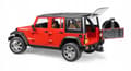 Miniatyrbillede 9 af 11: Jeep Wrangler Unlimited Rubicon BRUDER 02525 Profi serie 1:16