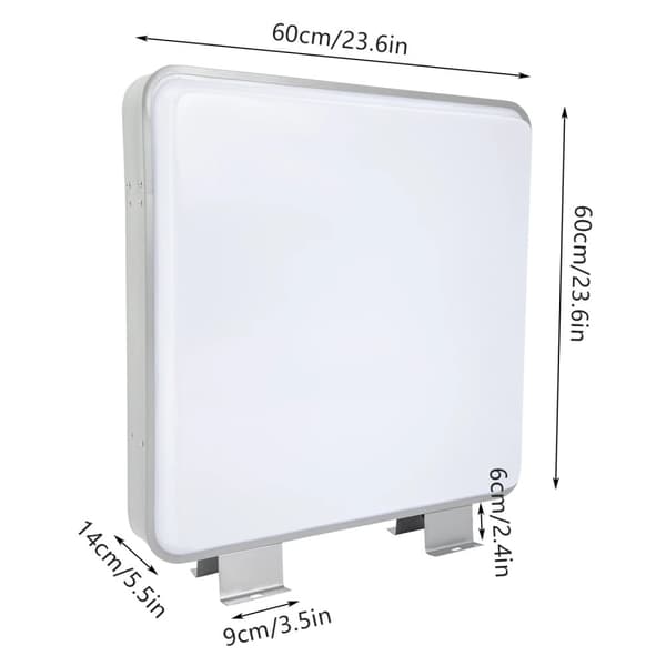 LED Reklame Lysboks, Dobbelt-Sidet Display, IP65 Vandtæt,16W, Hvid