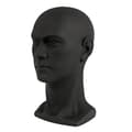 Miniatyrbillede 1 af 2: Mannequin Hoved, 50 cm Hovedomkreds, Moderne Stil, PVC Materiale,Matte Sort