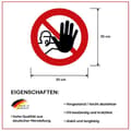 Miniatyrbild 3 av 4: Prolac specifikationer - ZUV - Sticker Ingen åtkomst för obehöriga 200 mm