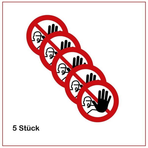 Prolac specifikationer - ZUV - Sticker Ingen åtkomst för obehöriga 200 mm
