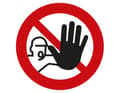 Miniatyrbild 1 av 4: Prolac specifikationer - ZUV - Sticker Ingen åtkomst för obehöriga 200 mm