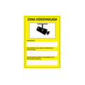 Miniatyrbild 1 av 3: Övervakningsområde Skylt Katalansk PVC 0.7mm 21x30cm
