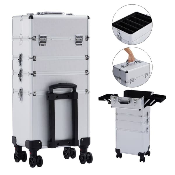 Makeupkuffert  XL - 66 l inkl. hjul