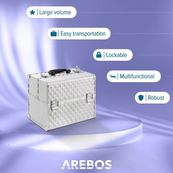 Makeupkuffert Diamond - 15L Aluminium