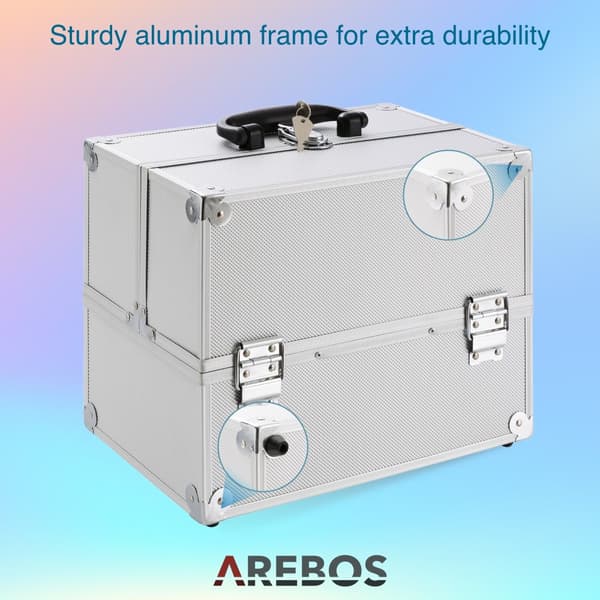 Makeupkuffert aluminium 15L