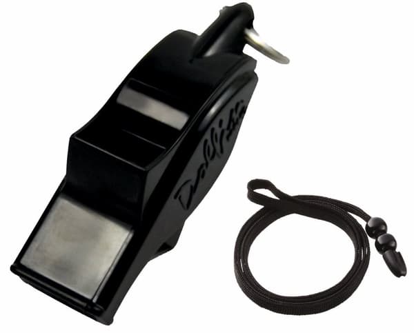 Whistle for basketball MOLTEN DOLFIN with string black