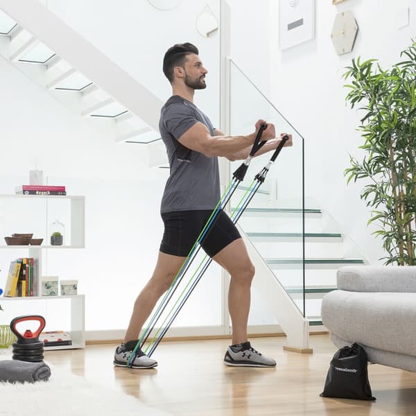 Set med motståndsband, tillbehör och träningsguide Tribainer InnovaGoods 3 antal