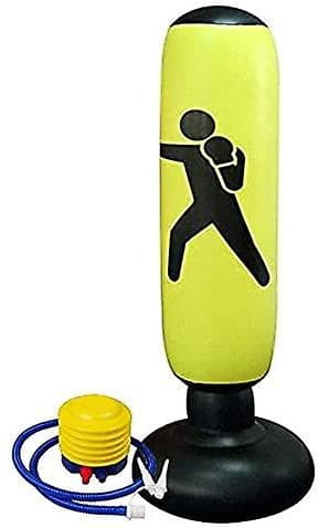 Inflatable Boxing Bag Children's Standing Boxing Bag Including Inflatable Device. The Foundation Is Filled With Water Or Sand An
