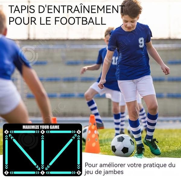 INN Fotbollsträningsmatta 60x90cm Bullerreducerande Fotbollsmatta Silikon Träningsmatta Svart