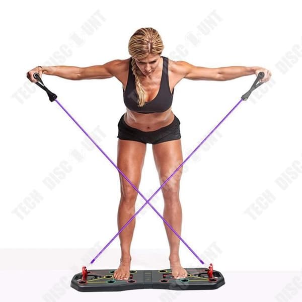 TD® Push Up Board Stand Push Up Board Träningsutrustning Träning Mångsidigt bungyrep Mjuka handtag
