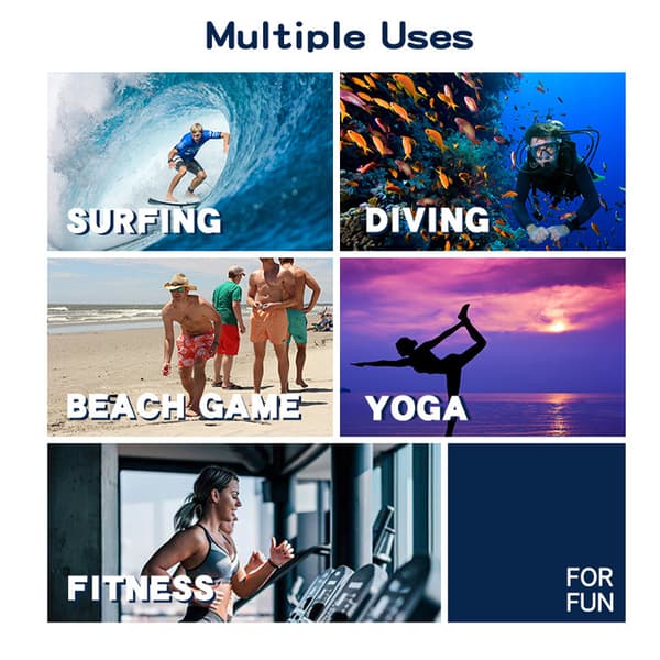 INF Hurtigtørrende strandsko, Aqua sko til svømning, surfing, dykning