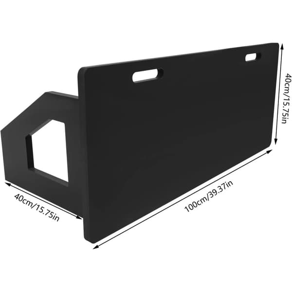 Fodbold Bounce Board, HDPE og Jern, Fritstående, Rektangulær,sort