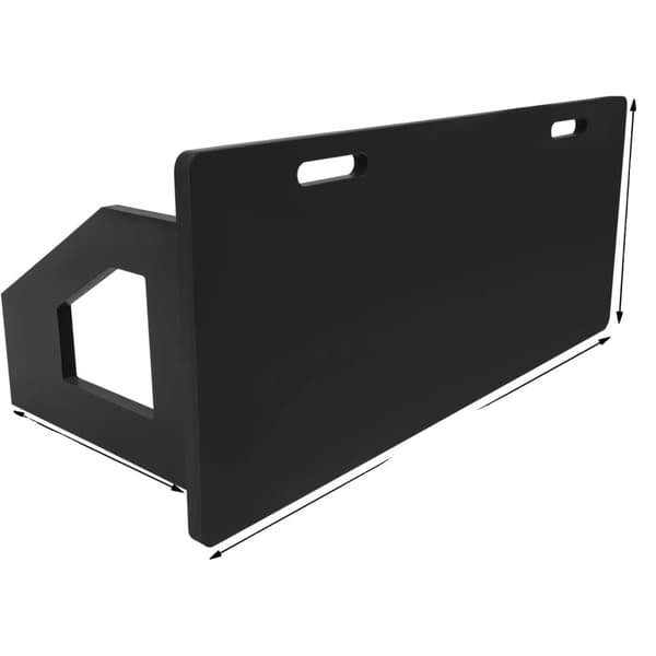 Fodbold Bounce Board, HDPE og Jern, Fritstående, Rektangulær,sort