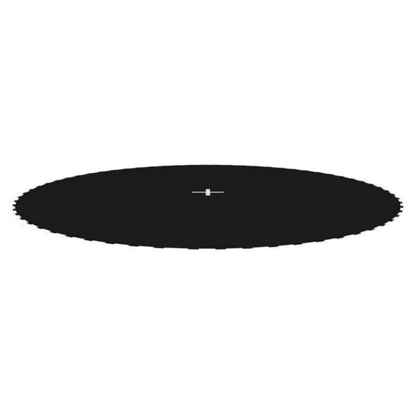 vidaXL Hoppematte stoff svart for 3,66 m rund trampoline