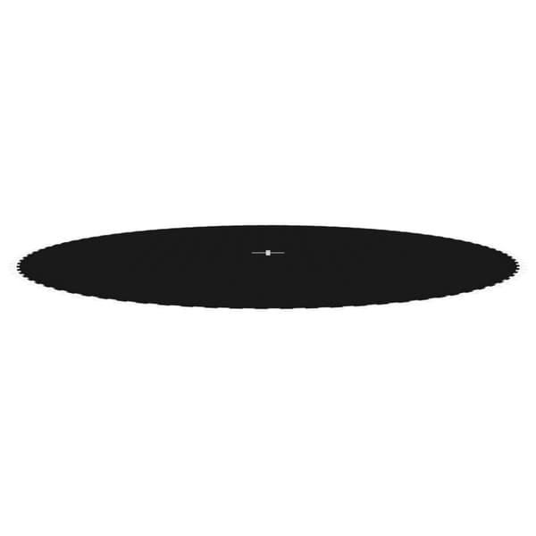 vidaXL trampolinmåtte til 15 ft/4,57 m rund trampolin stof sort