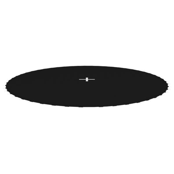 vidaXL trampolinmåtte til 10 ft/3,05 m rund trampolin stof sort