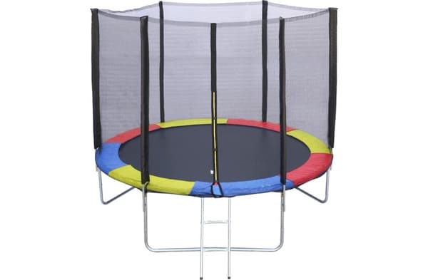 Trampolin kant multifyrgad 305 cm diameter regnbåge