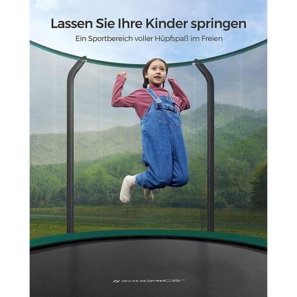 Rootz Trampolin - Udendørstrampolin - Rund Havetrampolin - Børnetrampolin - Voksetrampolin - Havetrampolin - Rund Trampolin - Trampolin med sikkerheds