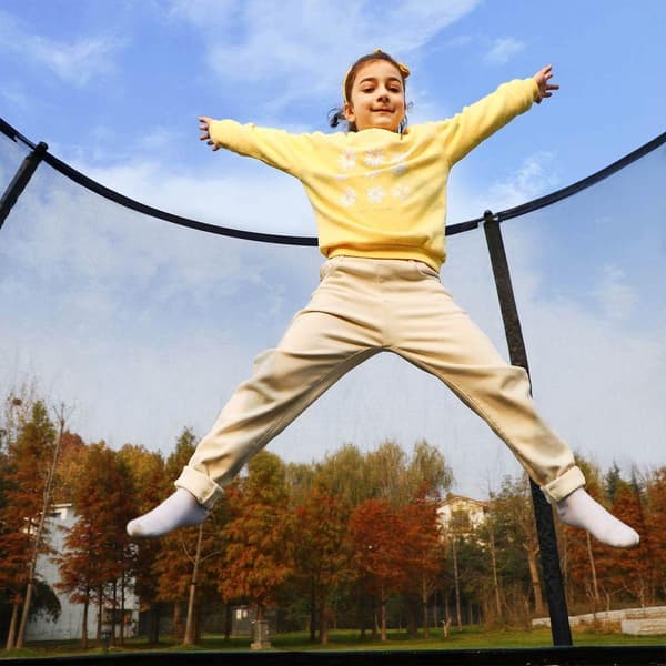 Rootz trampoliini - Ulkotrampoliini - Lasten trampoliini - Aikuisten trampoliini - Pyöreä trampoliini - Trampoliini turvaverkolla