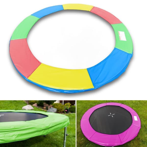 Fj�derskydd till studsmatta 430cm Rosa 12FT tjockt p? kanterna