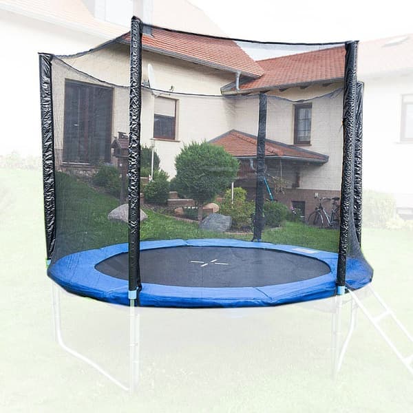 BESKYTTELSESNET TIL TRAMPOLINE 244-250 CM TIL 8 PÅLLER, UDENDØRS