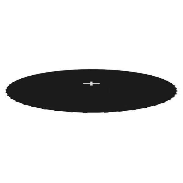 The Living Store trampolinmåtte til 10 ft/3,05 m rund trampolin stof sort -  Tilbehør til trampoliner