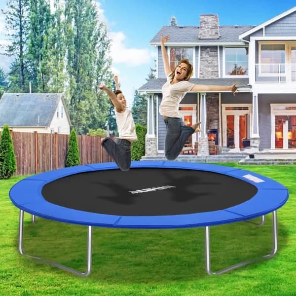 YUENFONG studsmatta kantskydd Ø 366 PVC PE för studsmatta -UV och rivbeständig -12FT Blå