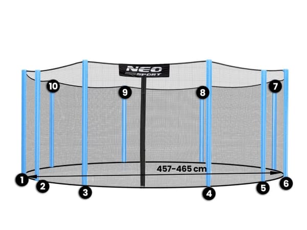 Neosport Outdoor Net 465cm 15ft 10stk