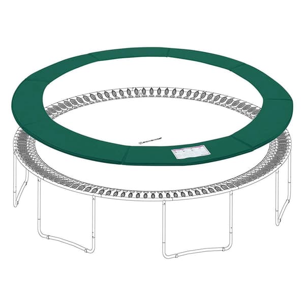 Trampoline Randhoes - Vårskydd - Ø 366 cm - Grönt