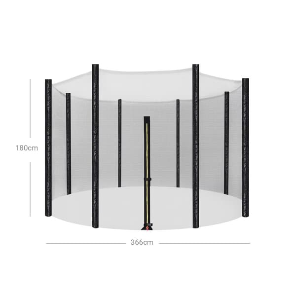 Säkerhetsnät - för trampolin - Ø 366 cm