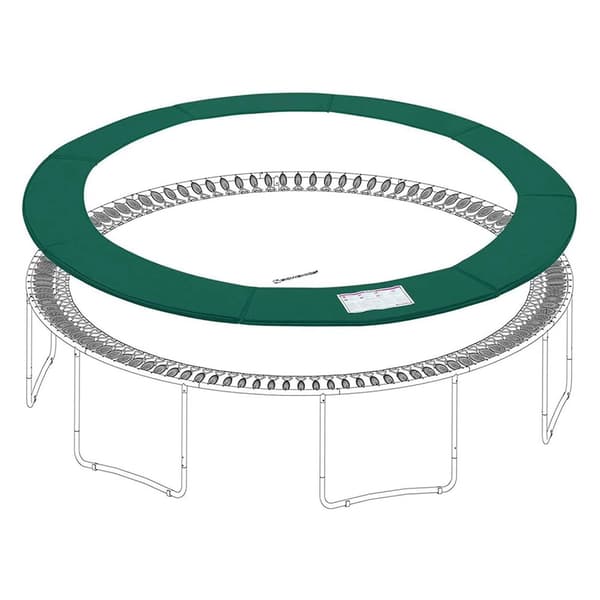 Rootz Trampolin Safety Pad - Trampolin Edge Guard - Ersättningsdyna - UV-beständig - 366cm x 3cm x 26cm
