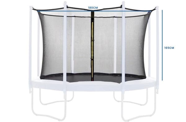 180cm Trampolinsäkerhetsnät med hållbar österrikisk kvalitet, väderbeständig design