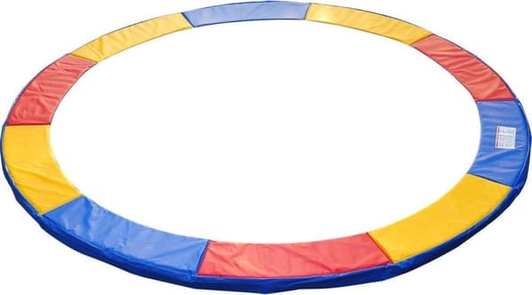 Regnbue Trampolinkant - Holdbar PVC/PE, 305cm, Rød/Gul/Blå