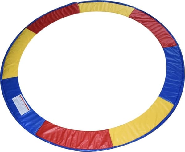 Regnbue Trampolinkant - Holdbar PVC/PE, 305cm, Rød/Gul/Blå
