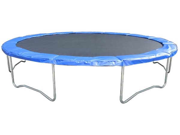 12ft Blått Trampolinkantöverdrag för 366-374cm Trampoliner - Hållbart PVC & PE-material