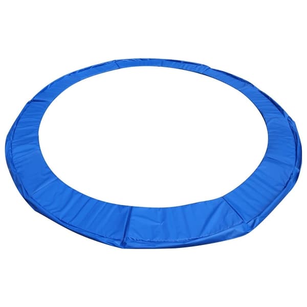 305-312cm Trampolinkantbeskyttelse - Holdbar PVC & PE, Blå, 15mm Tykkelse for Sikkerhed