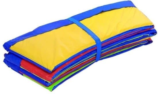 Rainbow Trampoline Reunapeite Kouluille & Päiväkodeille - 366cm, Kestävä PVC & PE, 15mm Paksu
