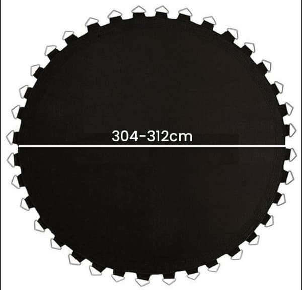Viking Sports 10Ft Trampolin Ersättningsmatta & Fjädrar Set - 64 Rostfria Stålfjädrar, Hållbart & Säker