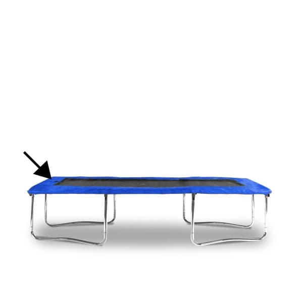 Blå Trampolin Sikkerhedsunderlag 200x300cm - Holdbart PVC & EPE Skum til Sportsentusiaster