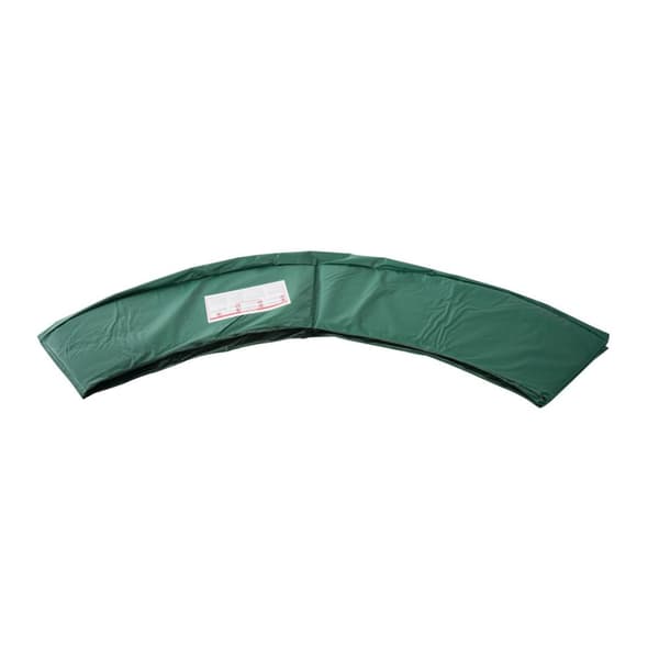 305cm Trampolin Sikkerhedspude - Holdbar PVC & PE, Vejrbestandig, Grøn, 15mm Tykkelse, 28cm Bredde